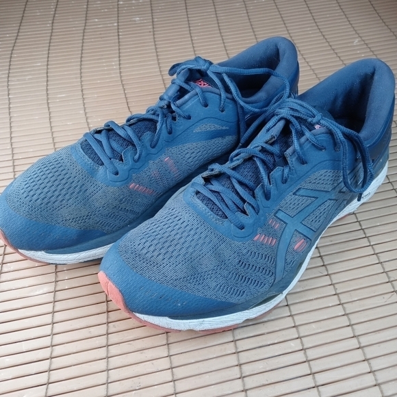 Asics gel kayano 24 men's Flytefoam Duomax blue sneakers size 13 .  27pm - Picture 1 of 10